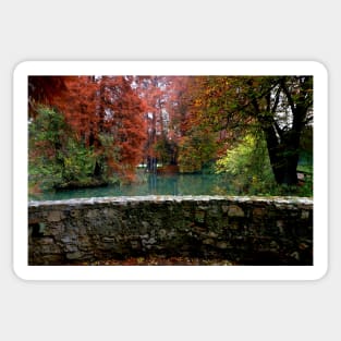 Autumn in the park Sticker